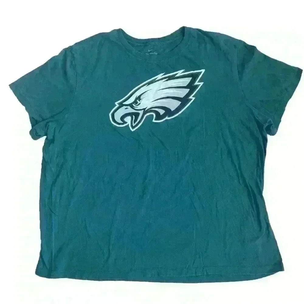 Nike Philadelphia Eagles Shirt Men's 3XL Teal Green Teamwear Retro NFL T-Shirt